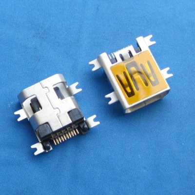 東莞miniUSB AB type 10pin 母頭 沉板2.10mm