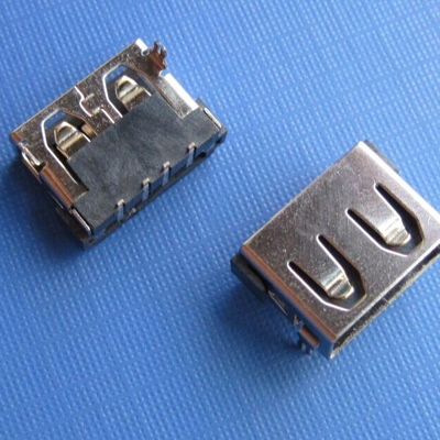 東莞USB A type 板上10.00寬 DIP型 (焊腳:DIP, 外殼:DIP)