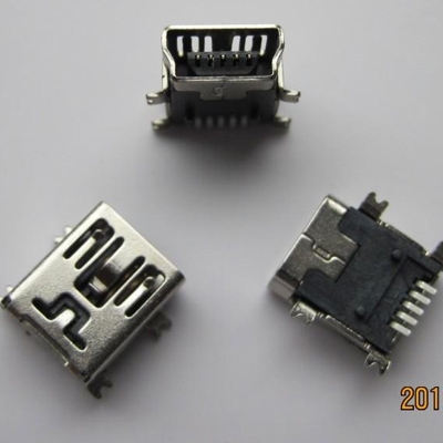 東莞miniUSB B type 5pin (焊腳:SMT, 外殼:SMT)