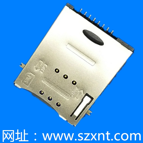 東莞Sim push type 6+2pin 有CD