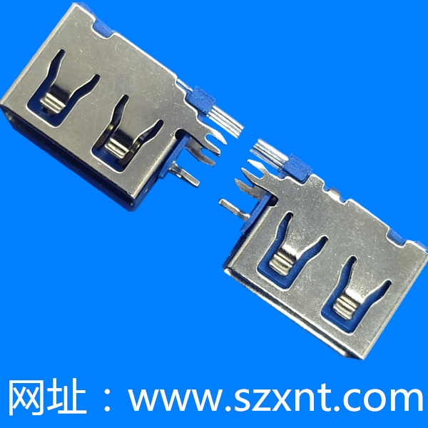 東莞USB 側(cè)插 短體 藍(lán)膠