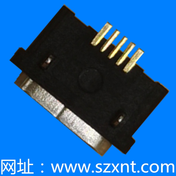 東莞MICRO USB 板上平口 防水 長頭
